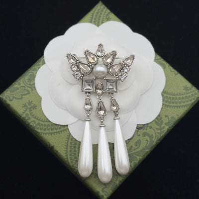 Gucci Brooch Silver 184021