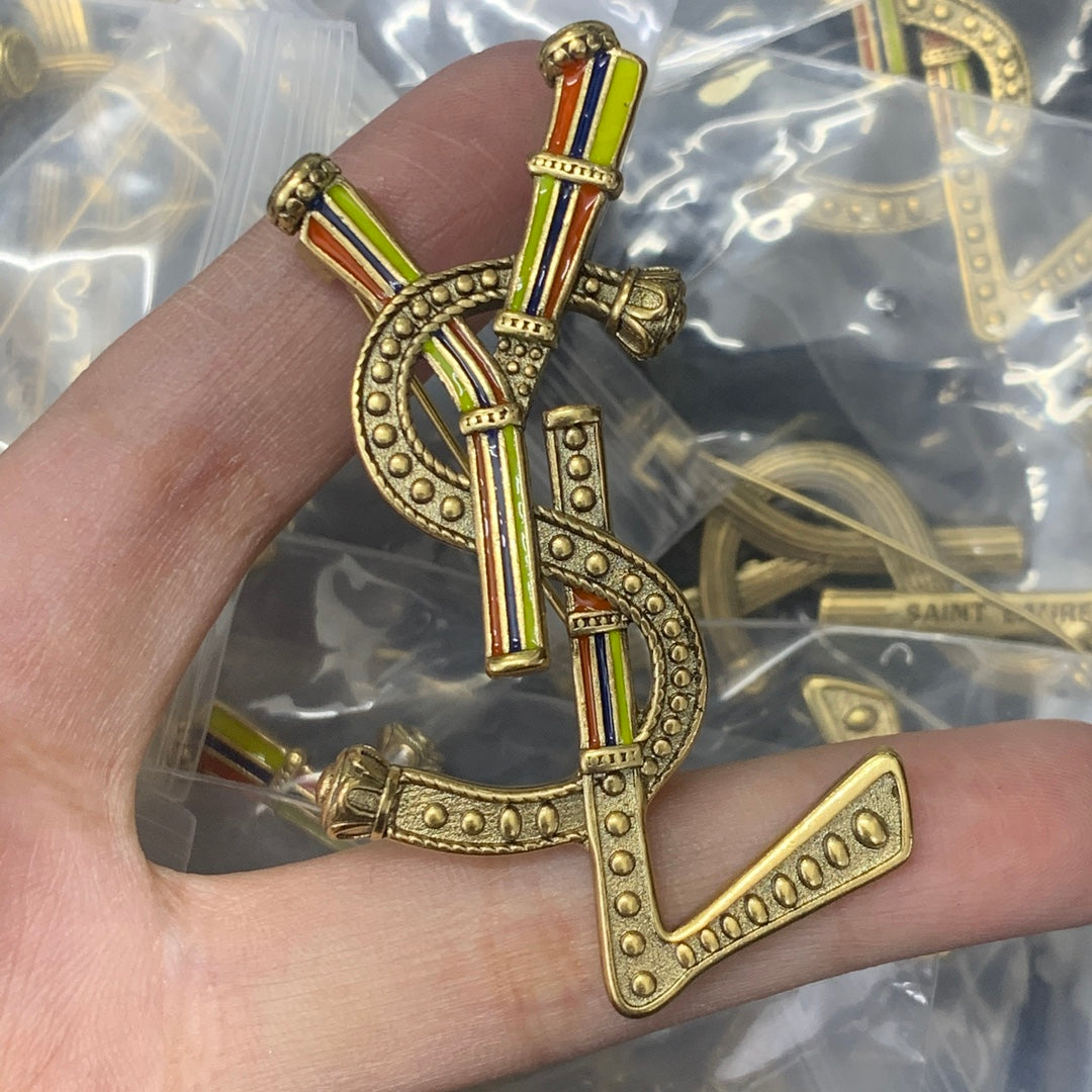 YSL Brooch Gold 189460