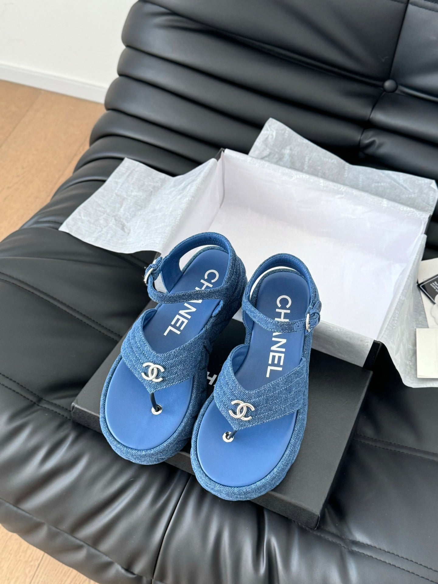 CC 25S Slingback Sandal Blue Denim