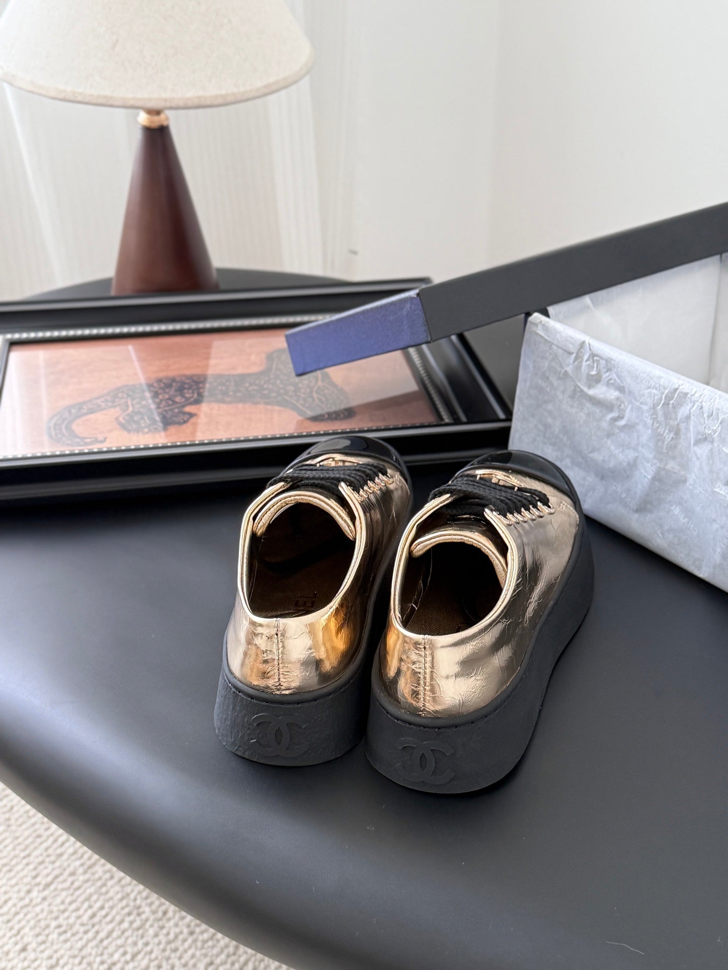 CC 25 Loafers Pink Gold Sheepskin 375637