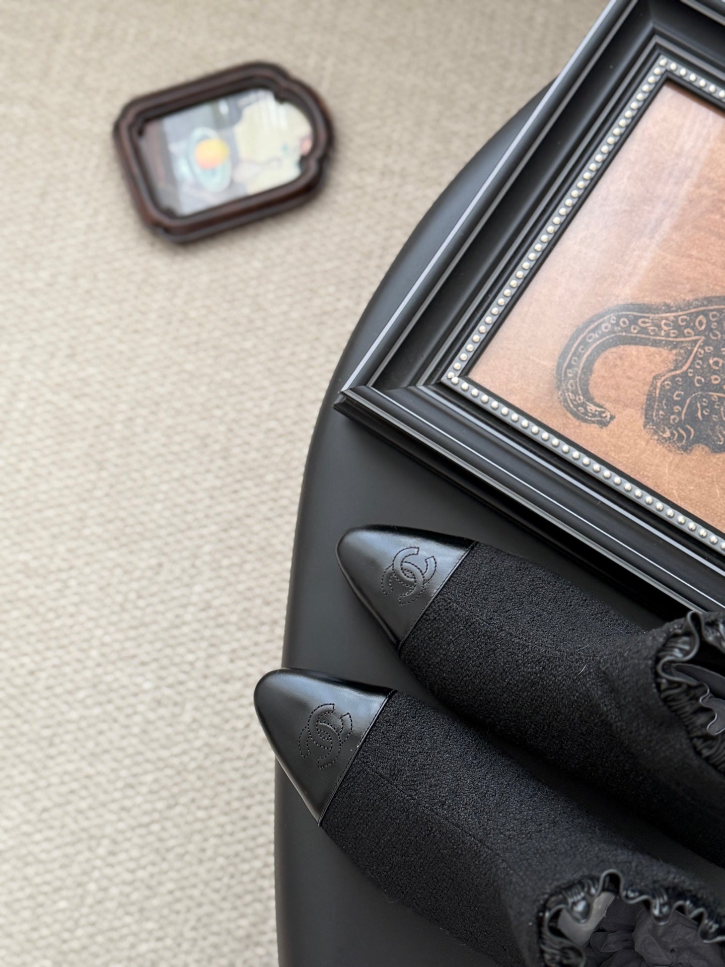 CC 25 Mary Jane boots black canvas 458773