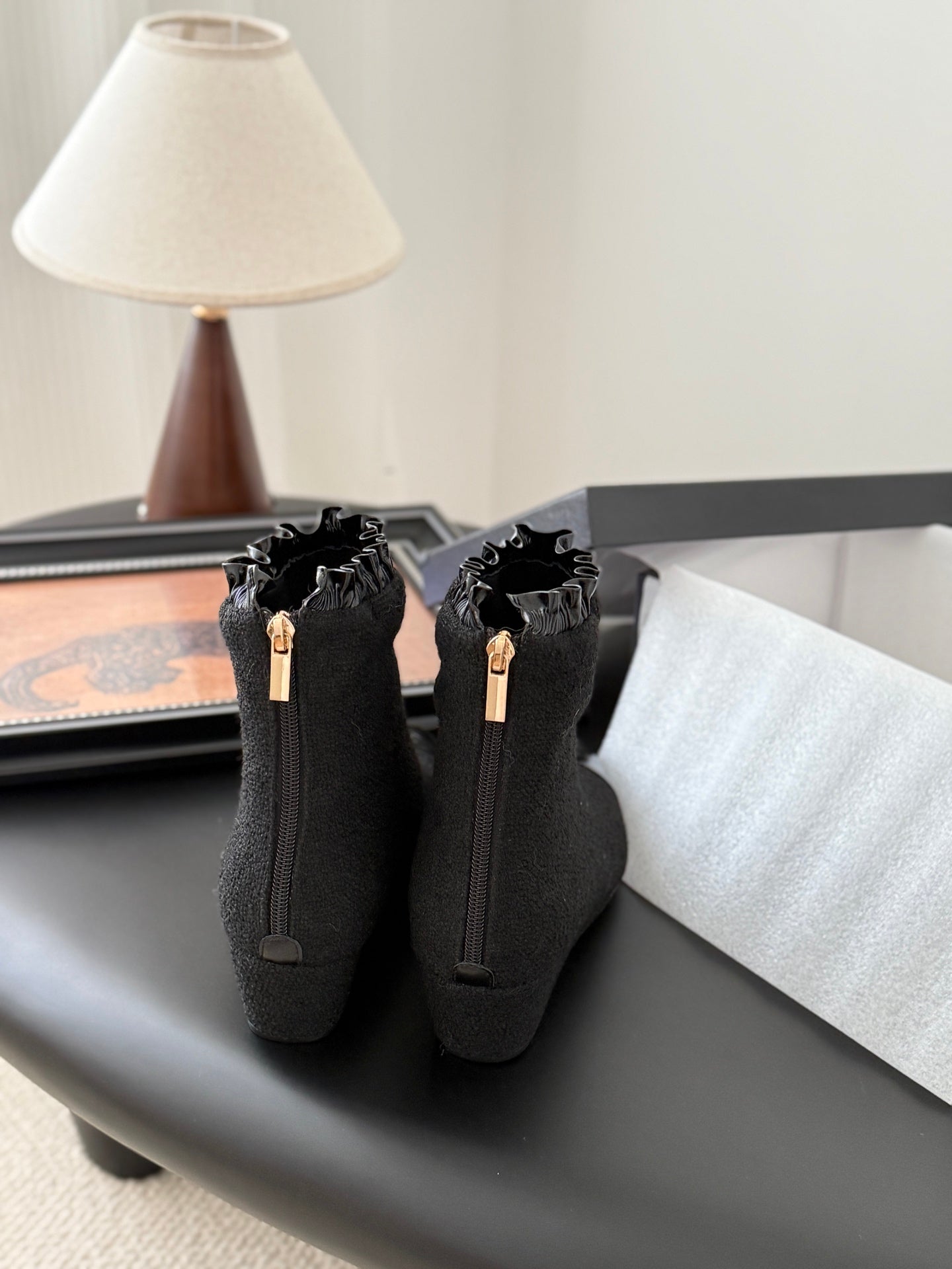 CC 25 Mary Jane boots black canvas 458773