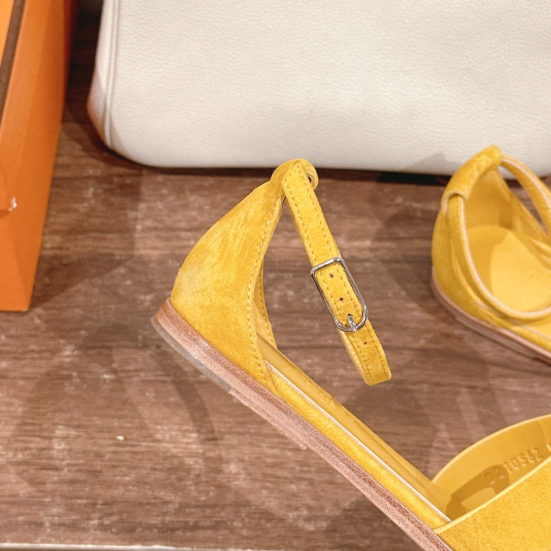 HM Santorini Sandals Yellow Cowhide 312580