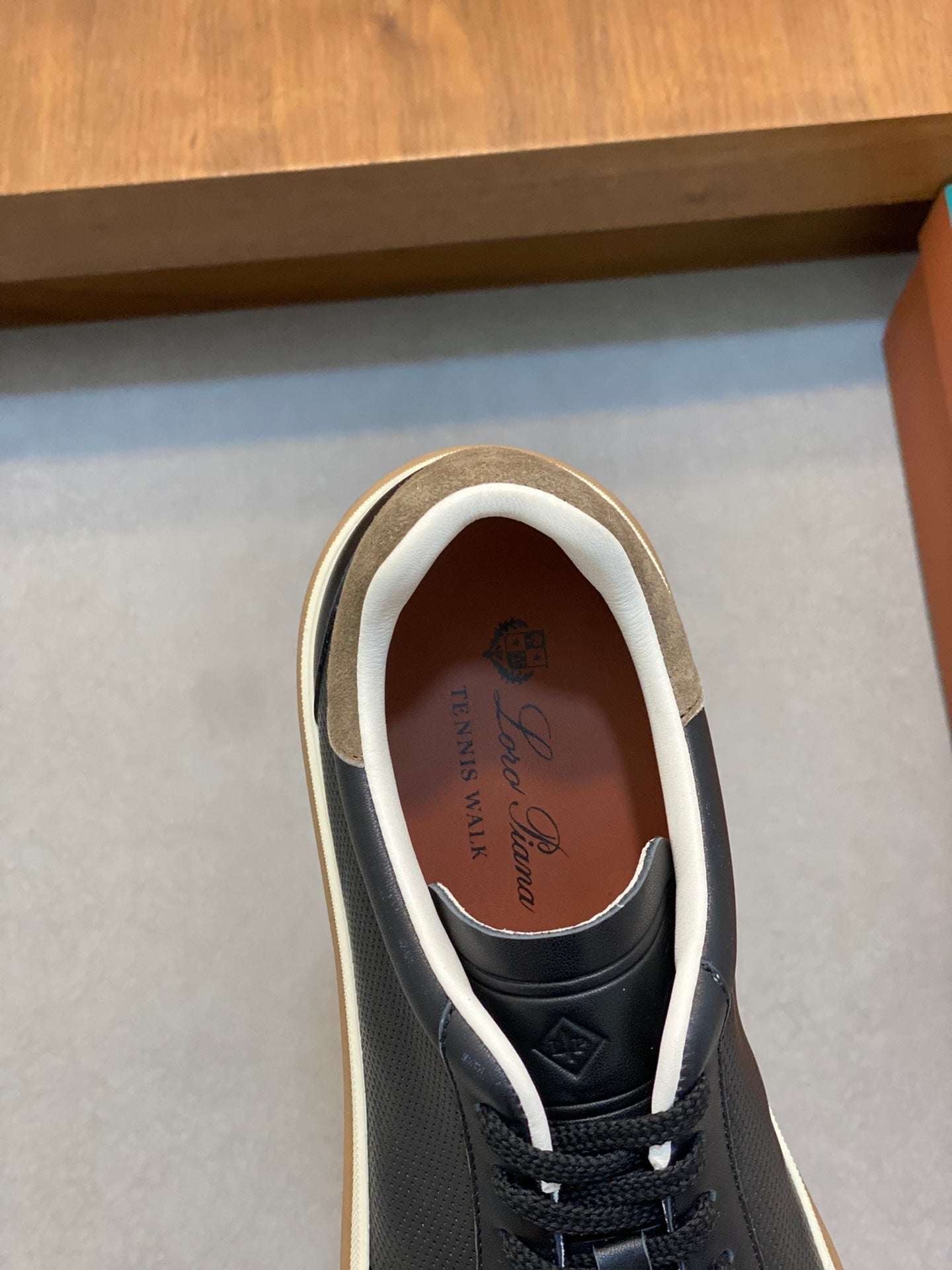 LP 360 TENNIS WALK SNEAKERS BLACK MESH CALFSKIN