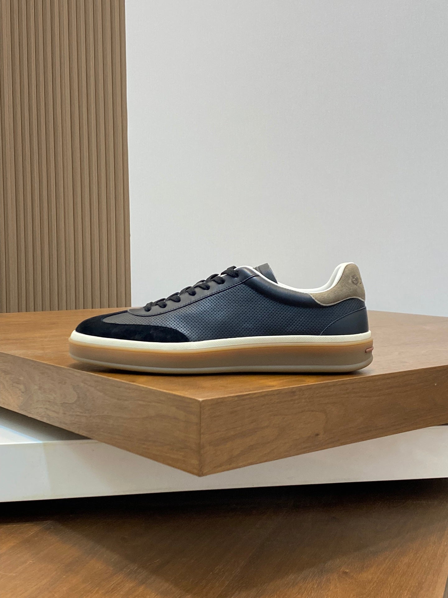 LP 360 TENNIS WALK SNEAKERS BLACK MESH CALFSKIN