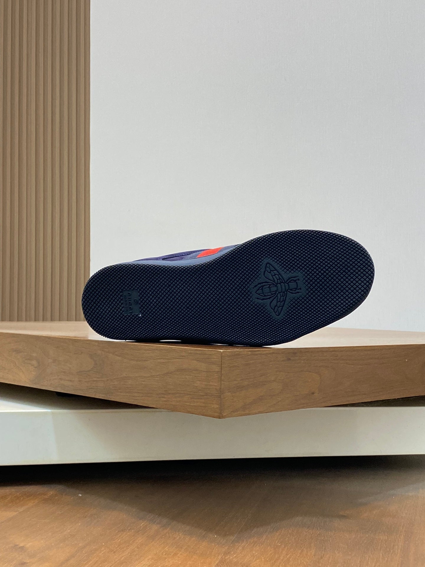 GG Men's Screener Sneaker Blue Cowhide 534045