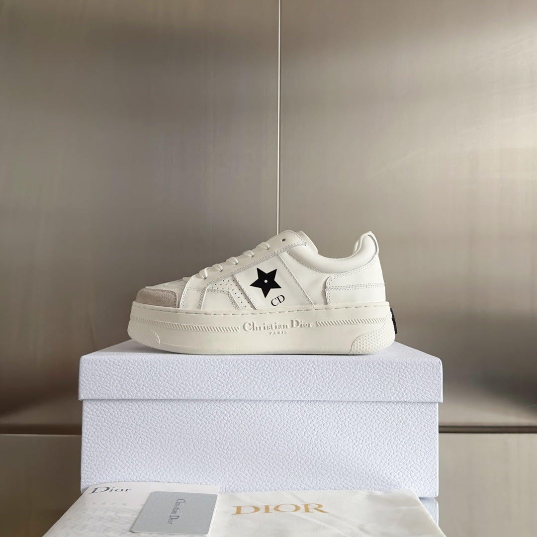 cd star sneaker white cream calfksin