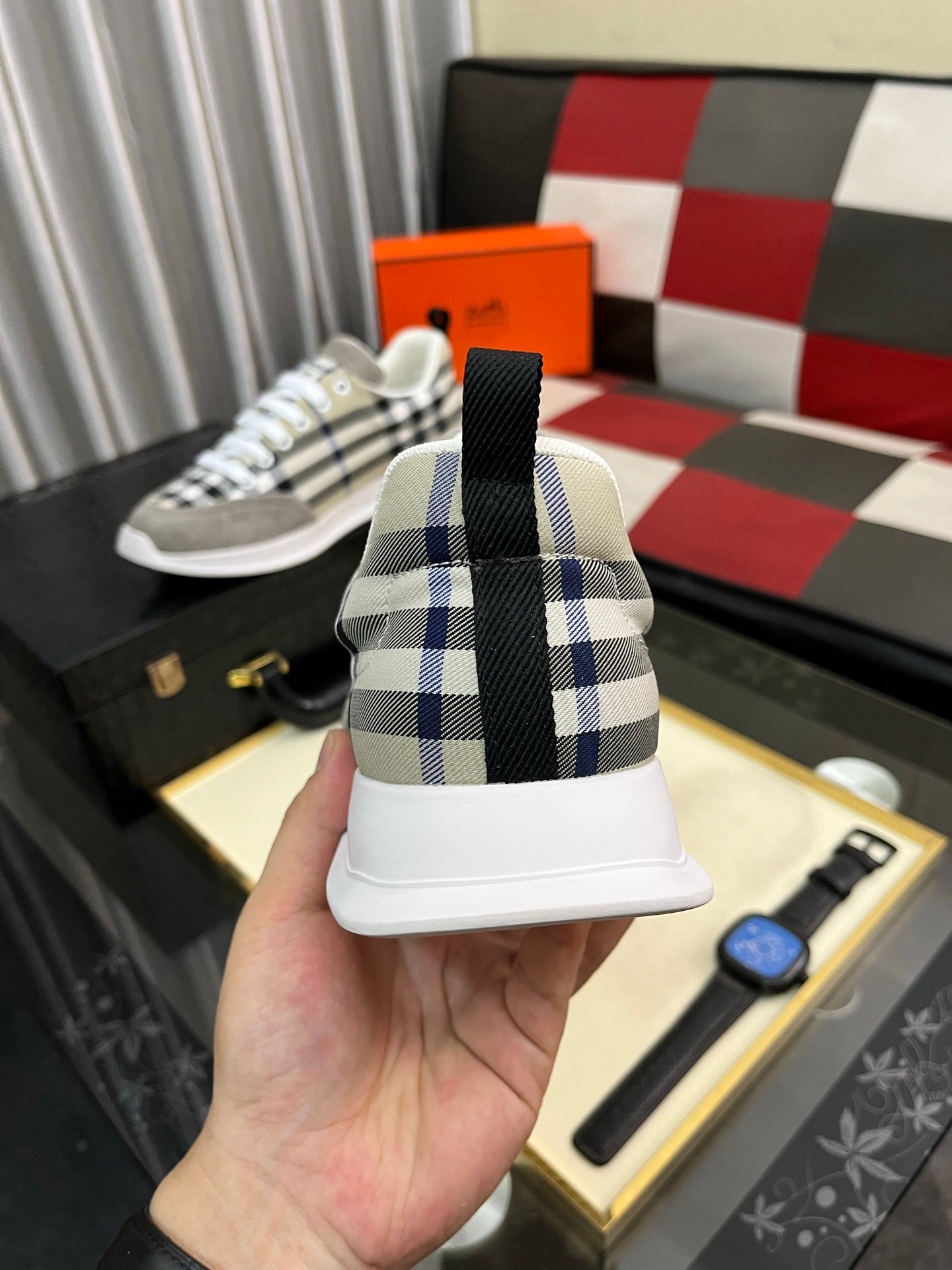 HM Men's Bouncing Sneakers Multicolor Cowhide 644684