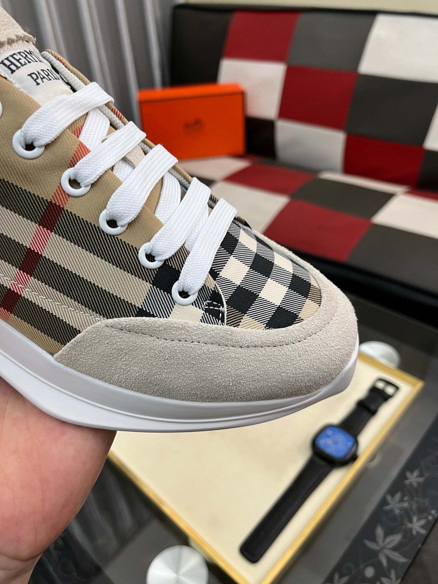 HM Men's Bouncing Sneakers Multicolor Cowhide 644685