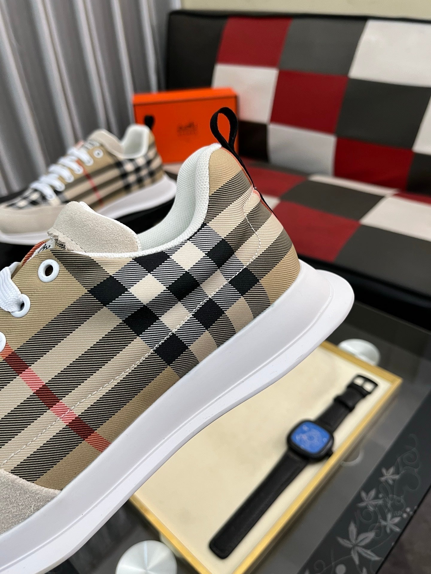 HM Men's Bouncing Sneakers Multicolor Cowhide 644685