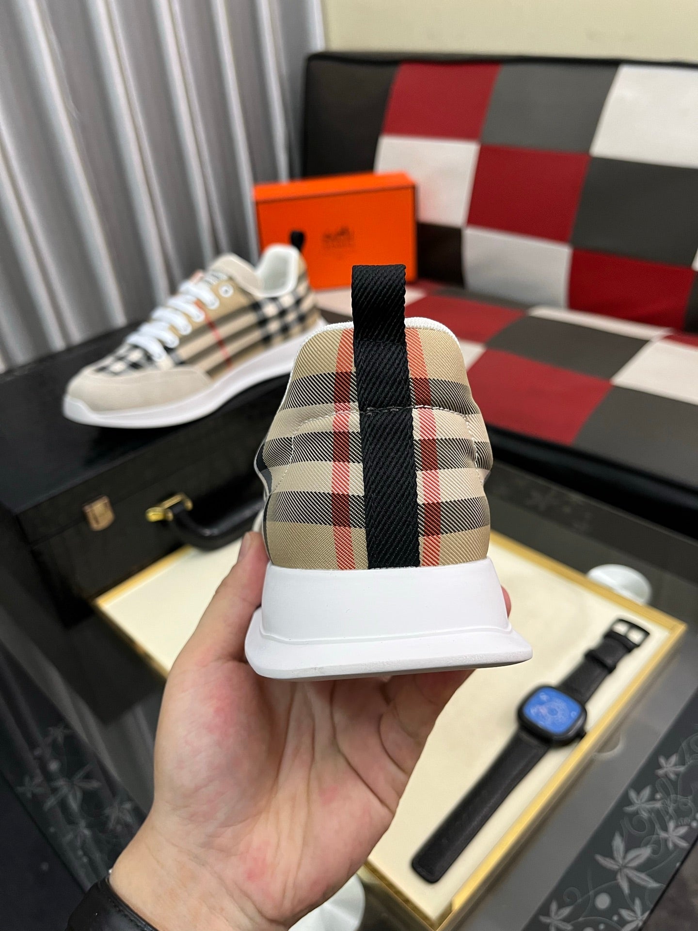 HM Men's Bouncing Sneakers Multicolor Cowhide 644685