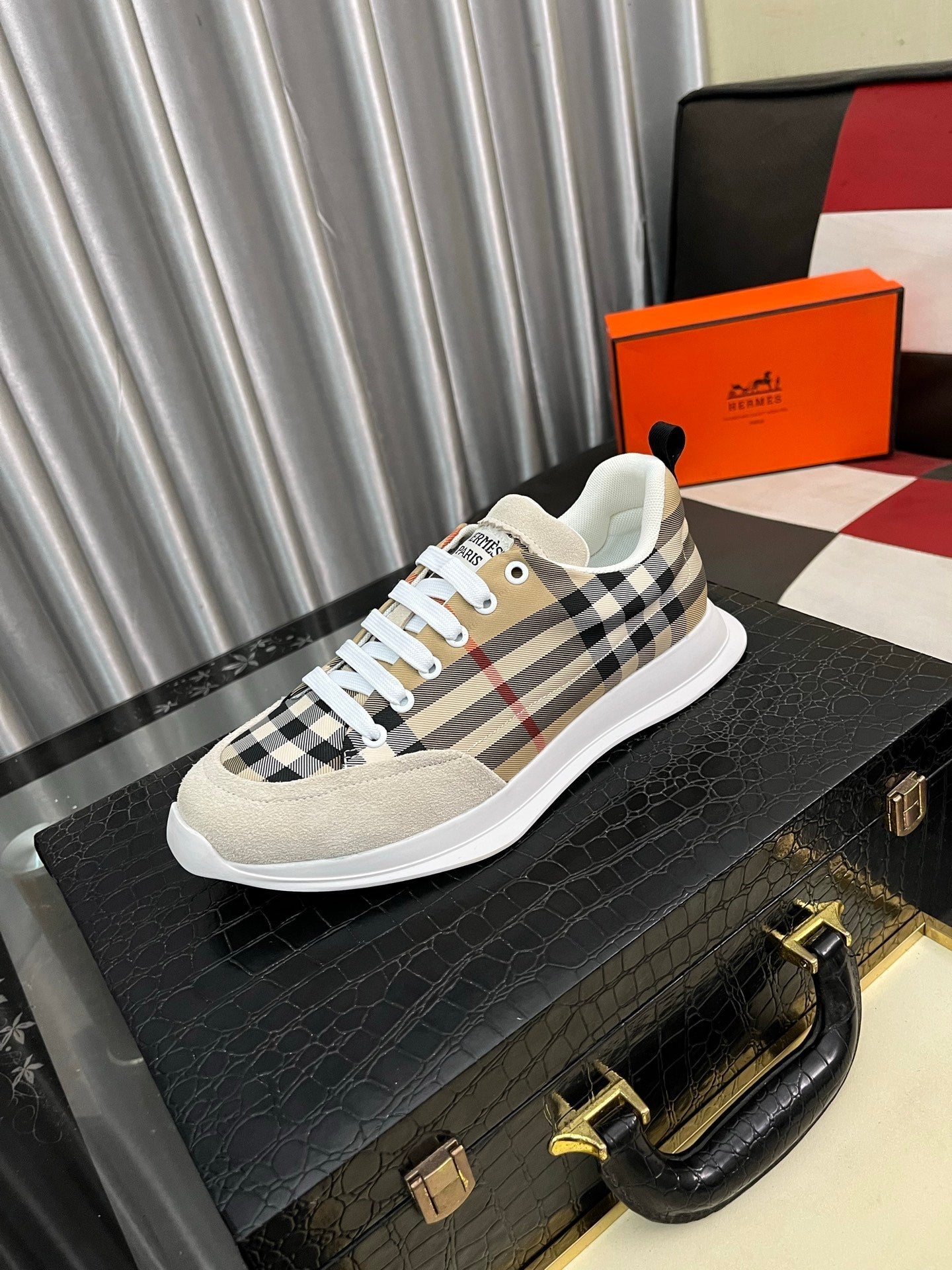 HM Men's Bouncing Sneakers Multicolor Cowhide 644685