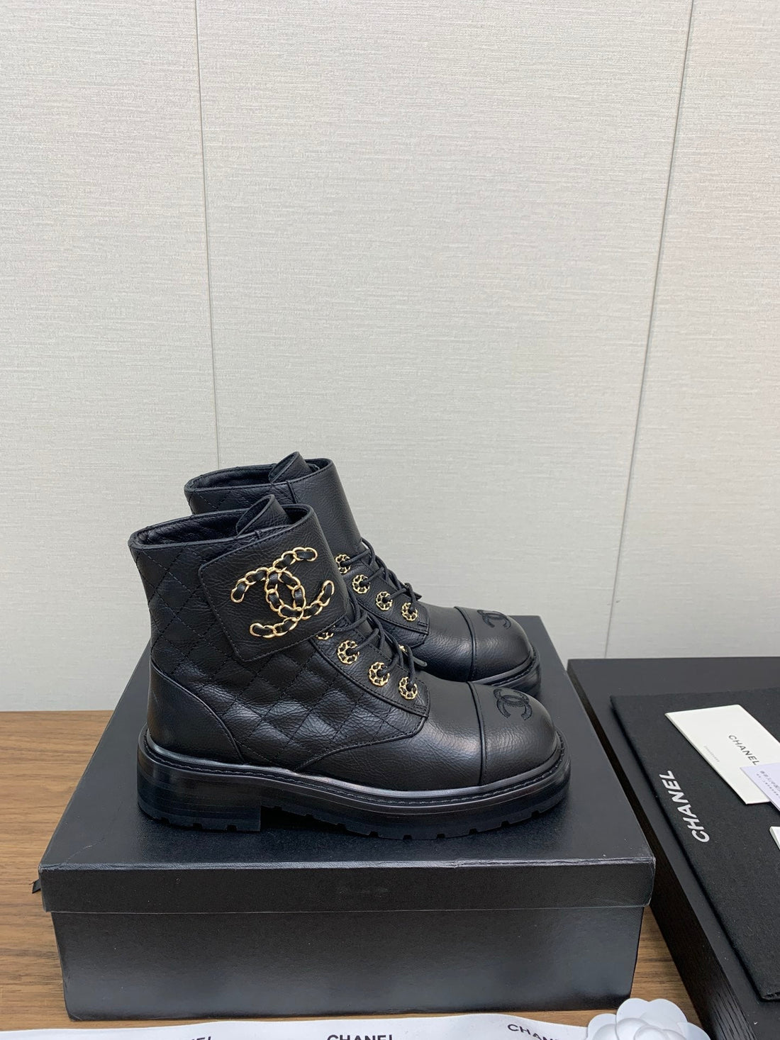 CC Ankle Boots Black Cowhide