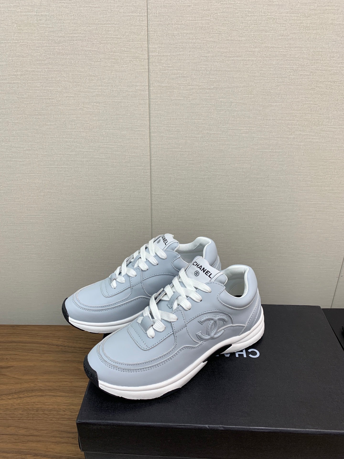 CC Sneaker 30mm Light Blue Lambskin