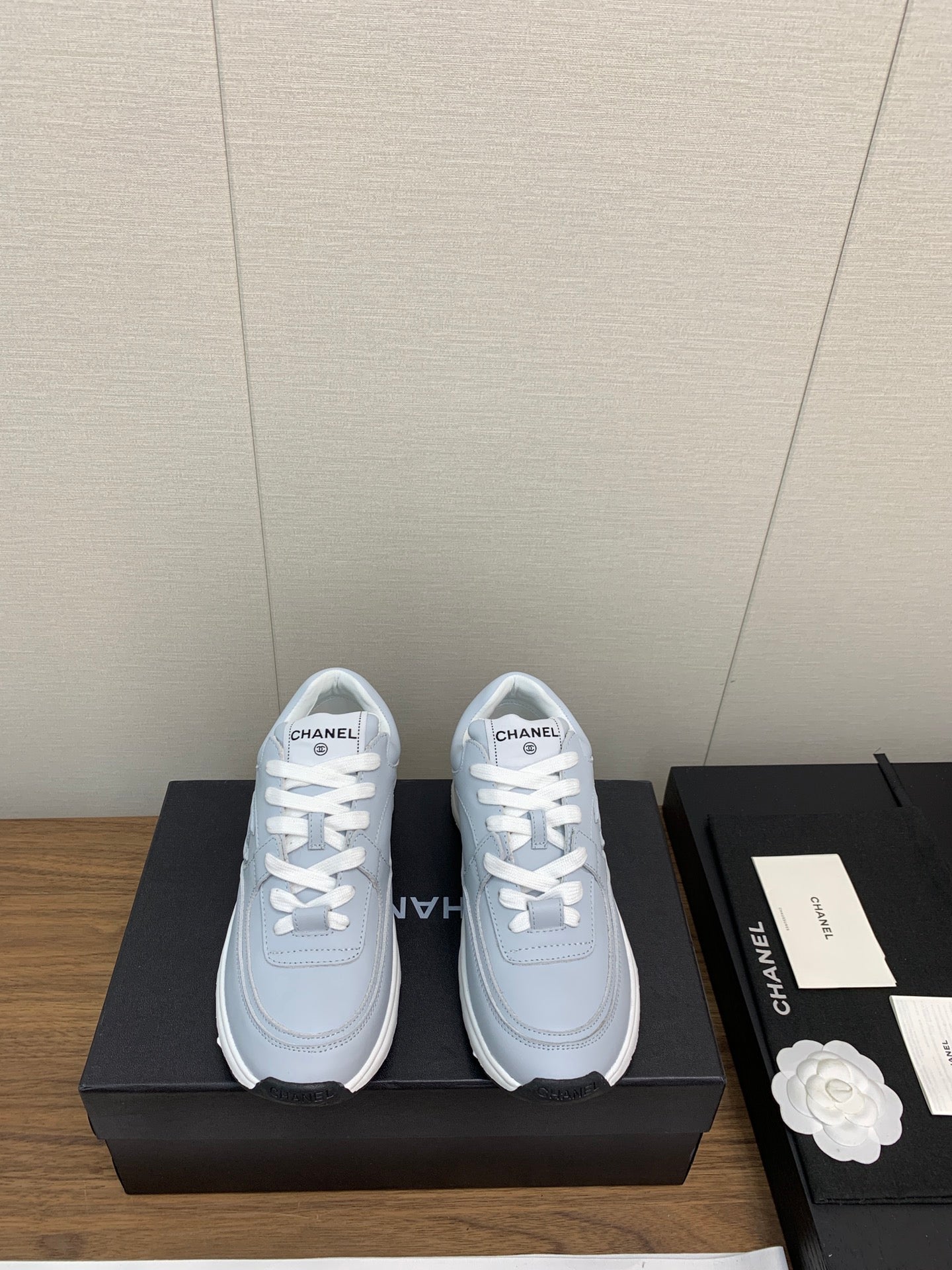 CC Sneaker 30mm Light Blue Lambskin