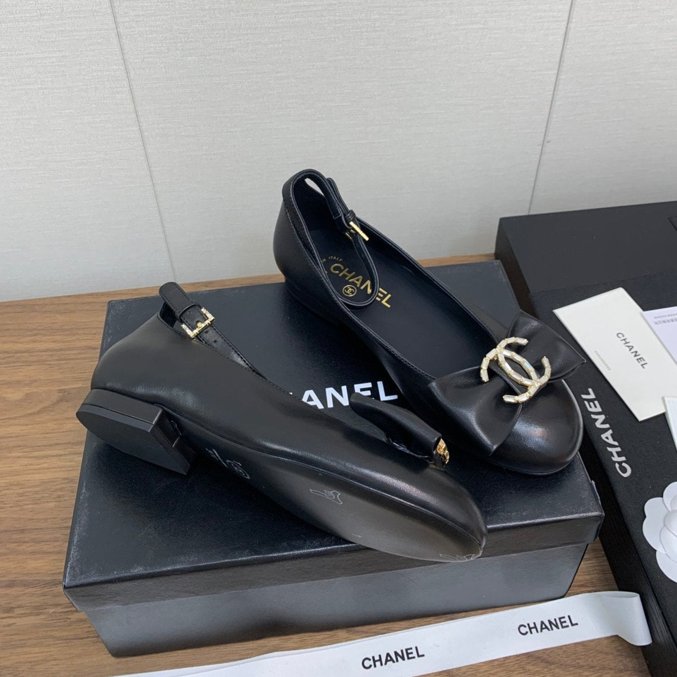 CC Mary Jane 25mm Black Cowhide