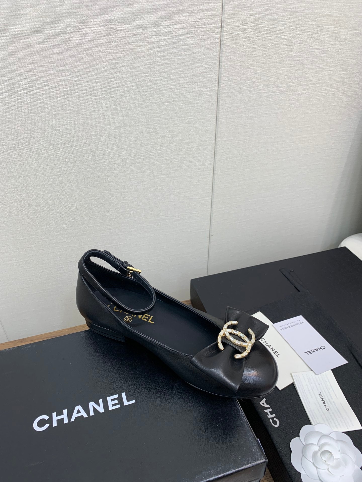 CC Mary Jane 25mm Black Cowhide