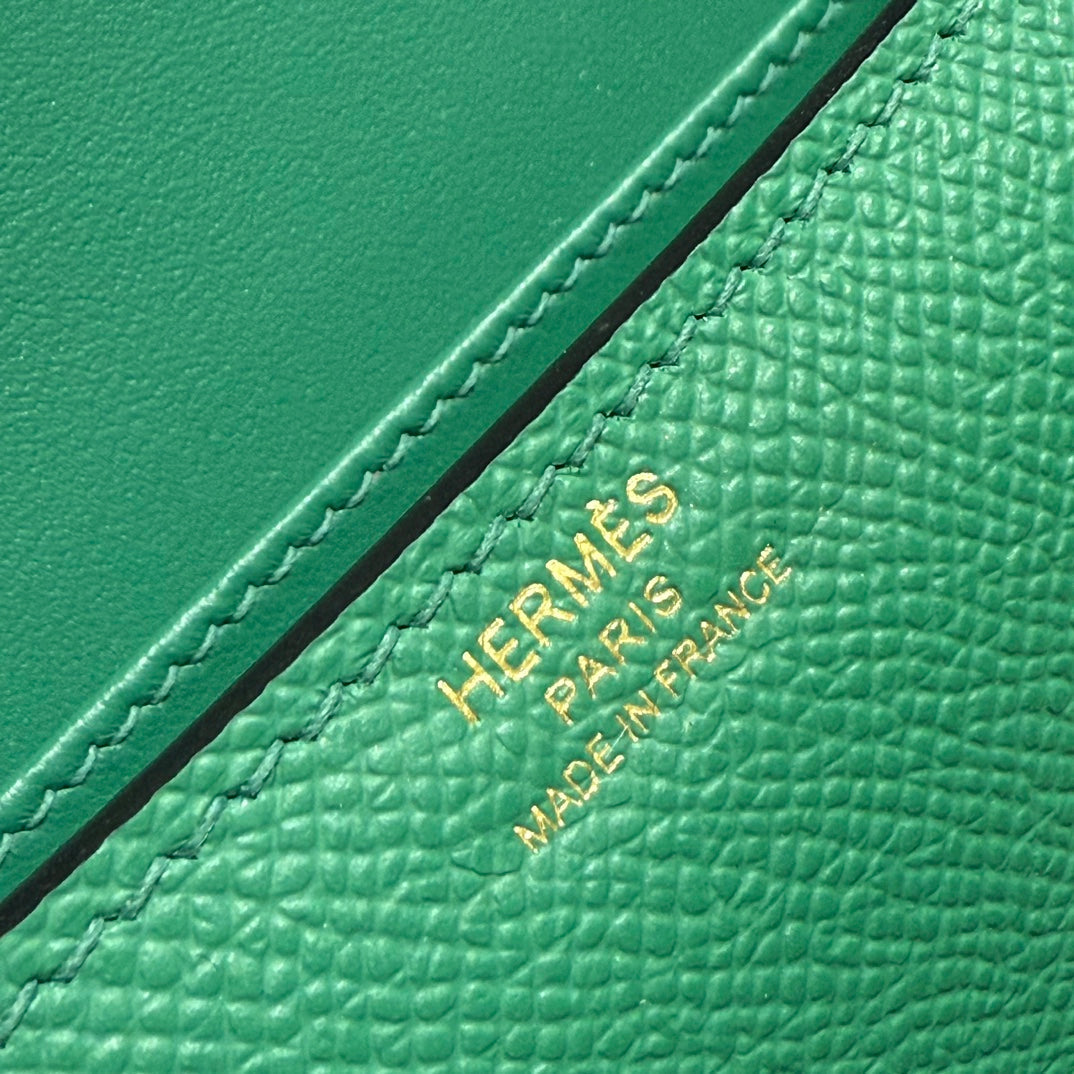 HM Constance Elan 24 Green Epsom Gold Hardware 237332