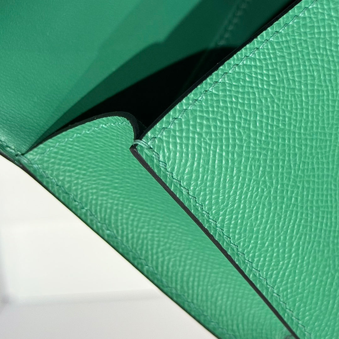 HM Constance Elan 24cm Bag Dark Green Epsom Leather Gold Hardware