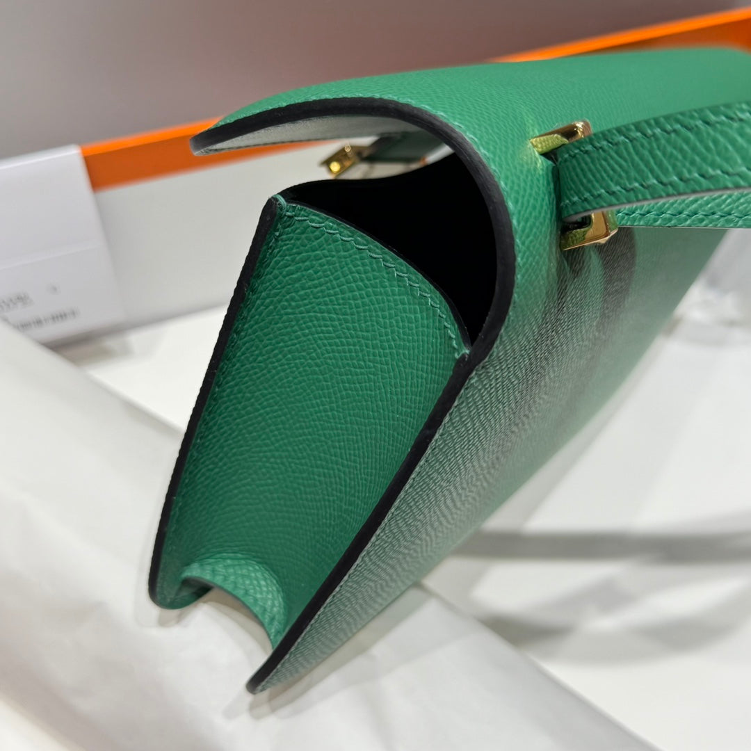 HM Constance Elan 24 Green Epsom Gold Hardware 237332