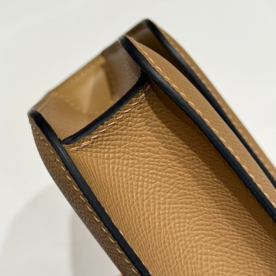 HM Constance Elan 24cm Bag Brown Epsom Leather Gold Hardware