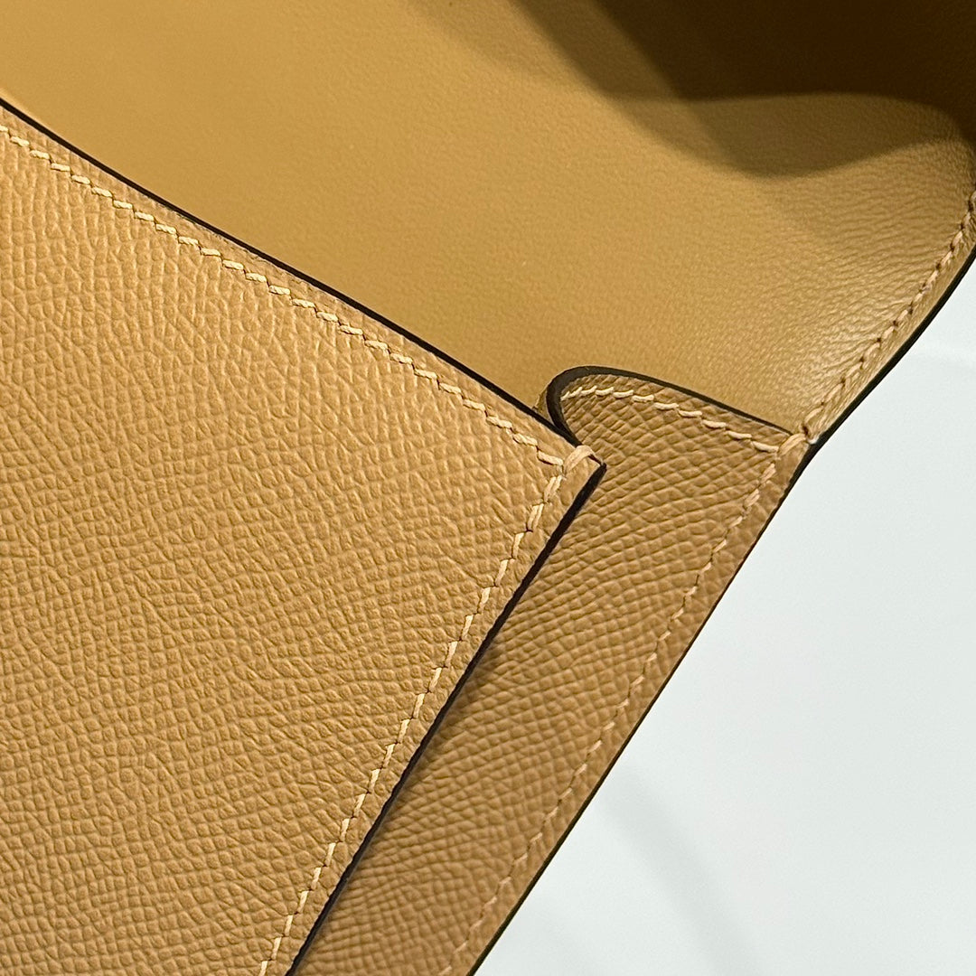 HM Constance Elan 24cm Bag Brown Epsom Leather Gold Hardware