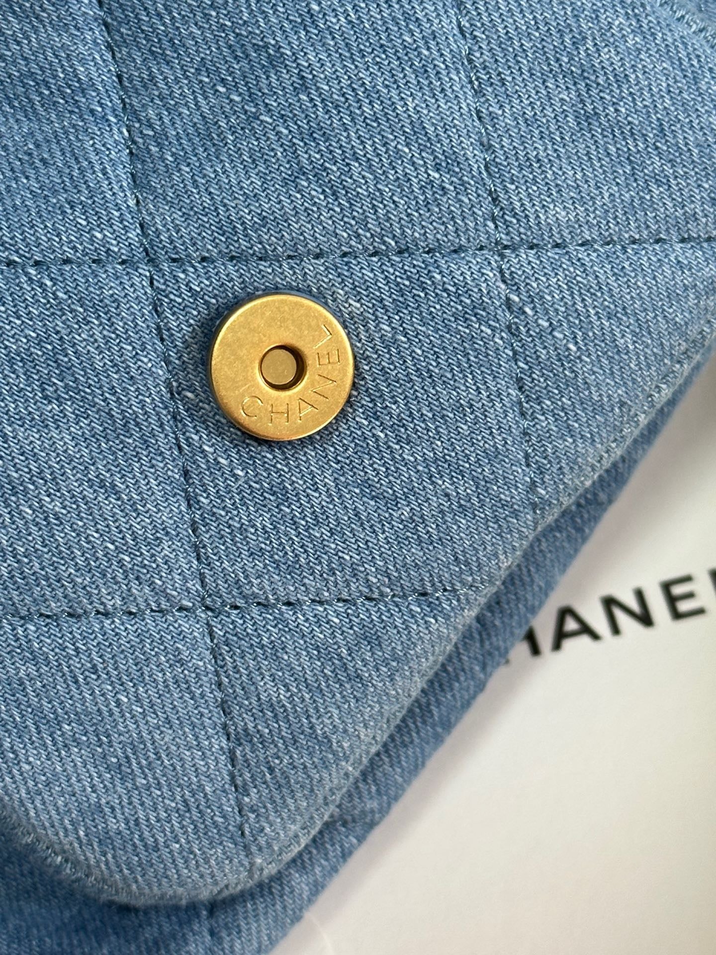 CC 25C Hobo 35cm Baby Blue Demin Gold Hardware 243567