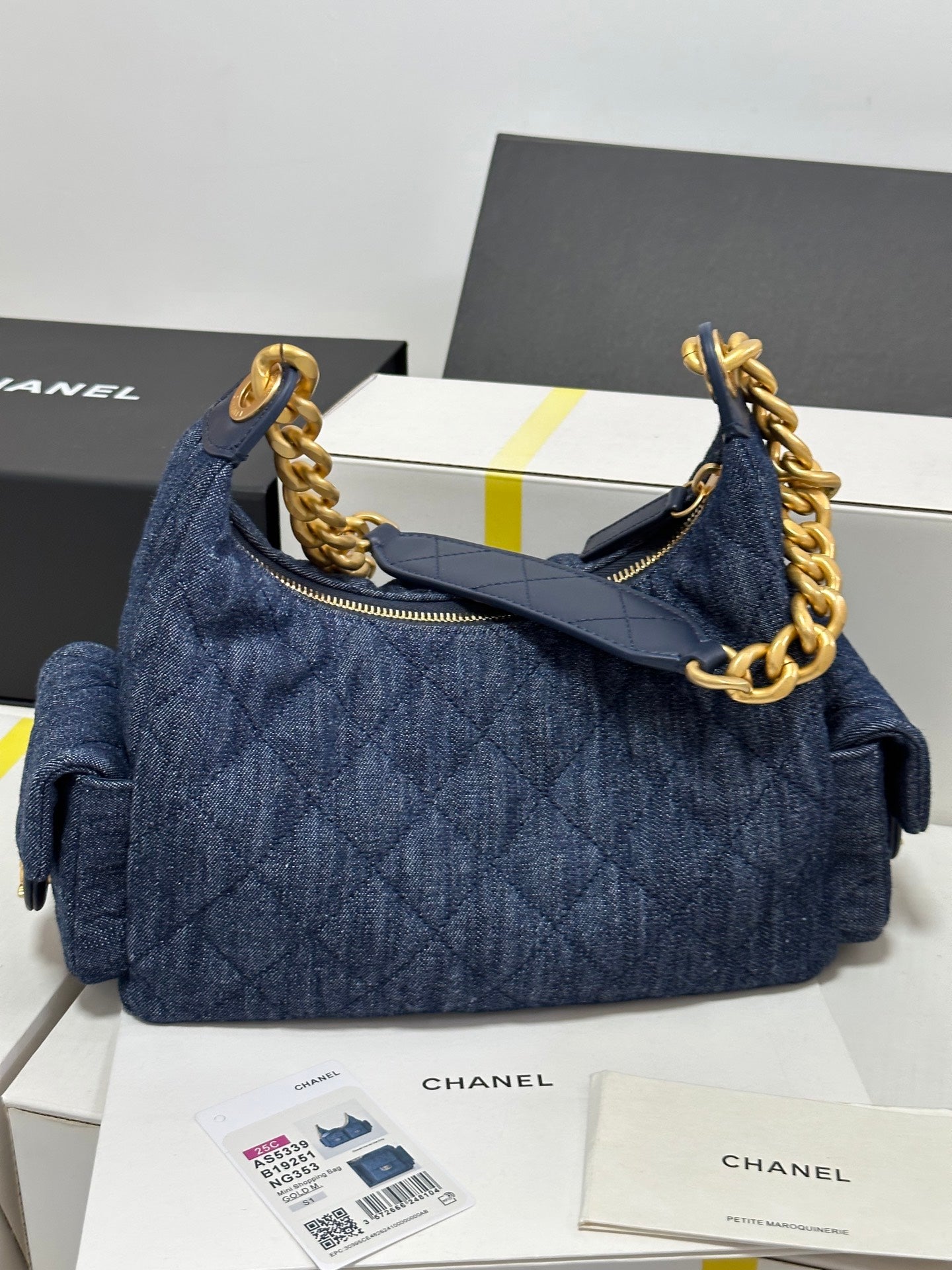 CC 25C Hobo 31cm Space Demin Gold Hardware 243575