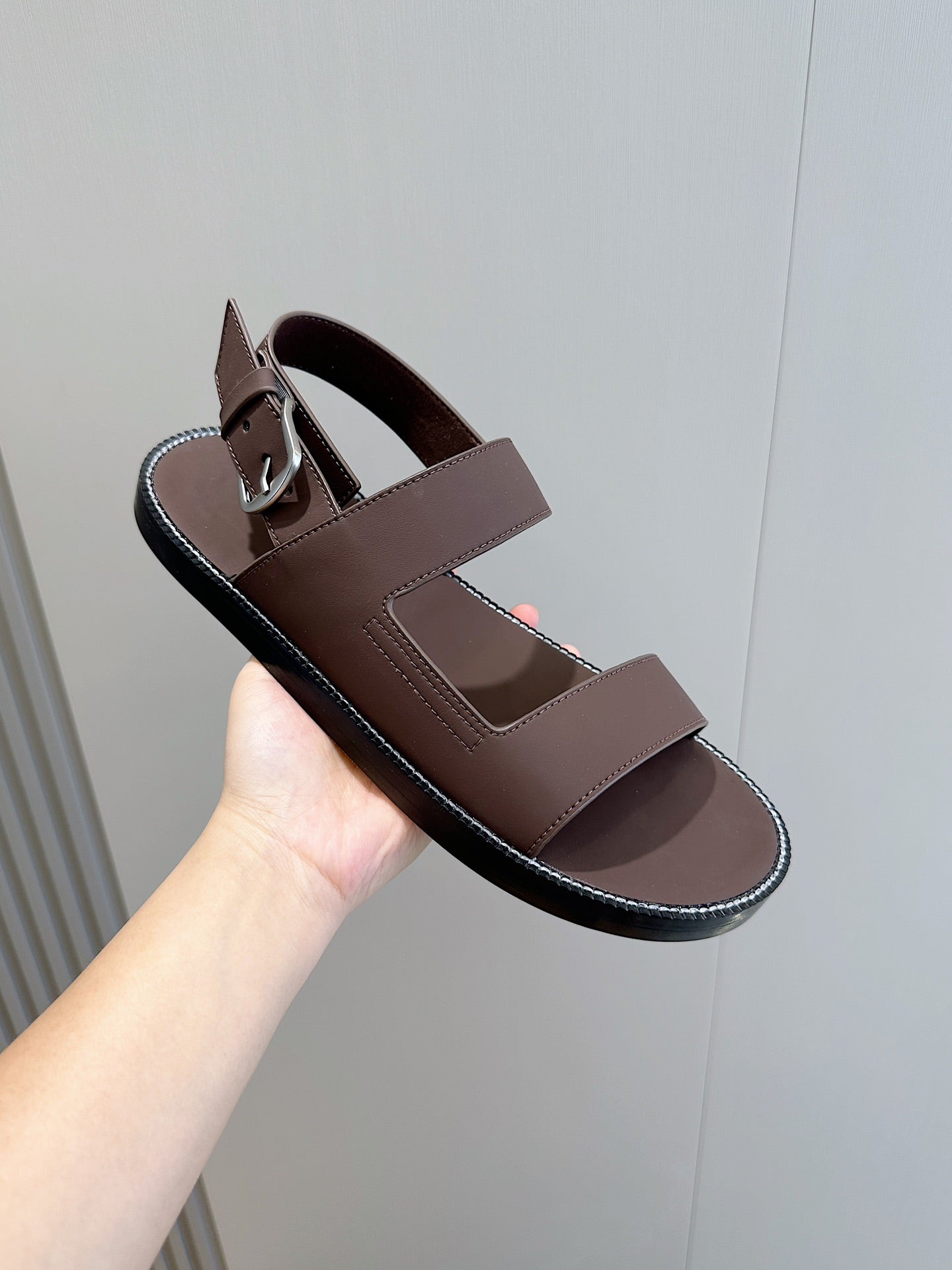 LP NAMA SANDAL CHOCOLATE CALFSKIN