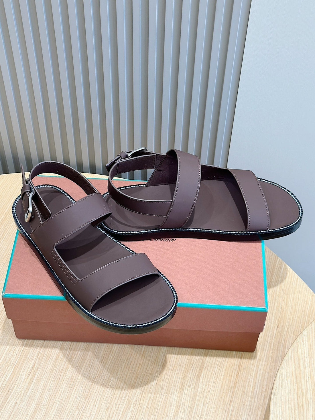 LP NAMA SANDAL CHOCOLATE CALFSKIN