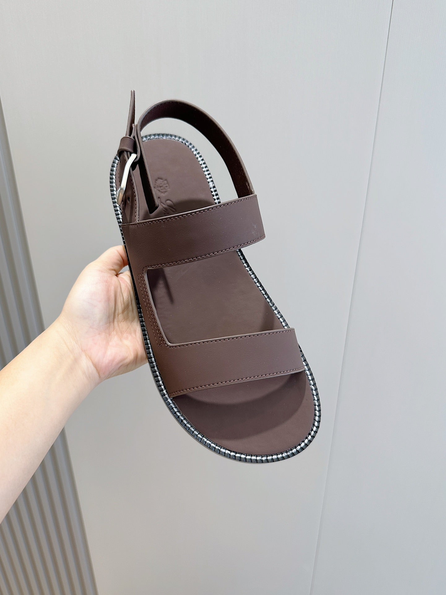 LP NAMA SANDAL CHOCOLATE CALFSKIN