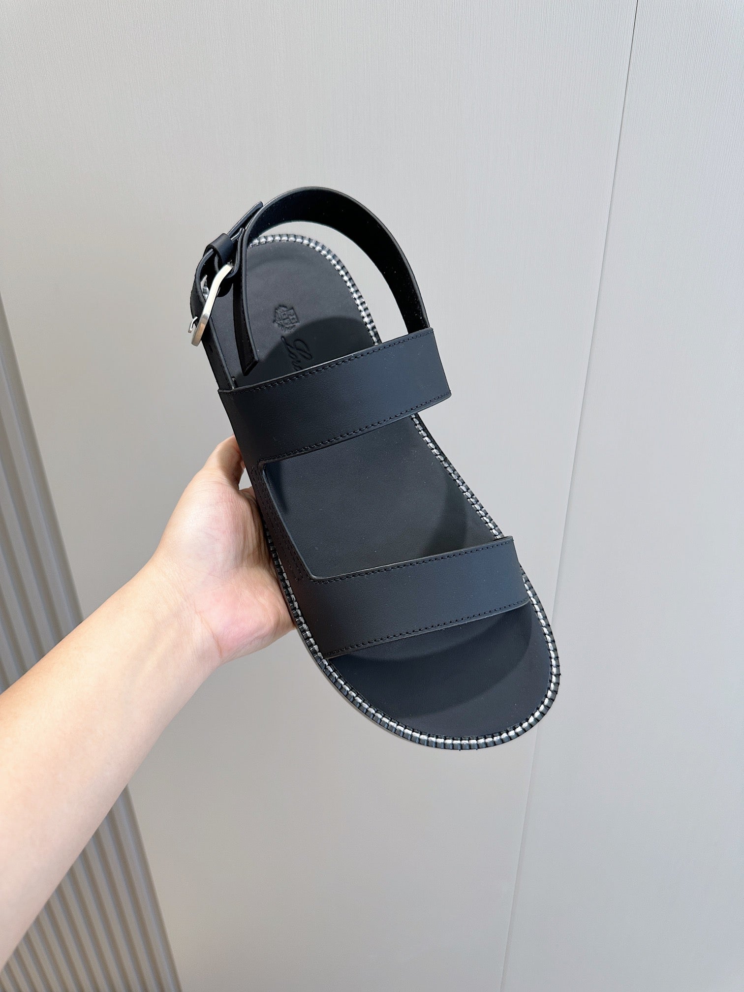 LP NAMA SANDAL DARK AEGEAN CALFSKIN