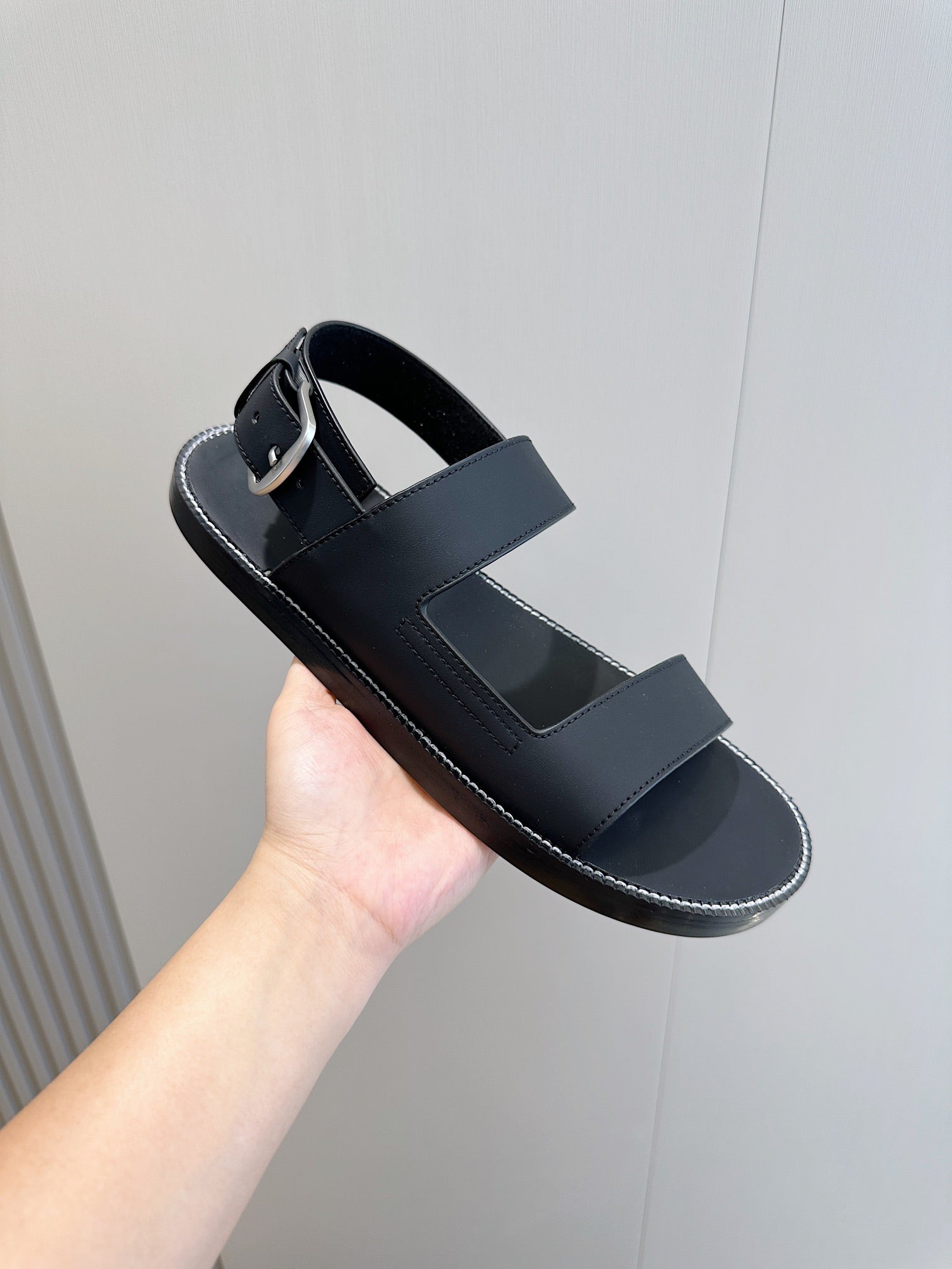 LP NAMA SANDAL DARK AEGEAN CALFSKIN
