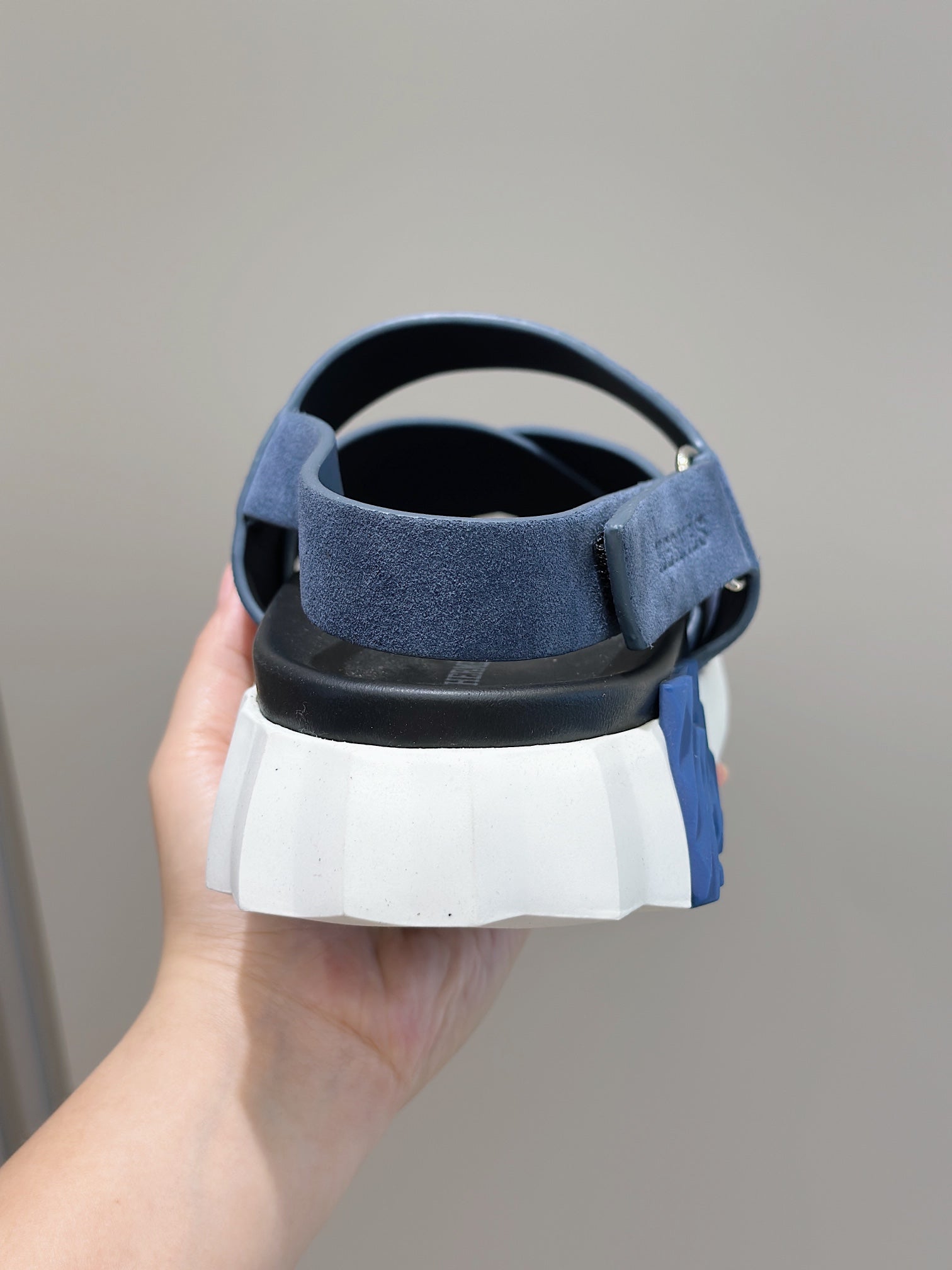 HM Men's Electric Sandals Navy Blue Suede 547690