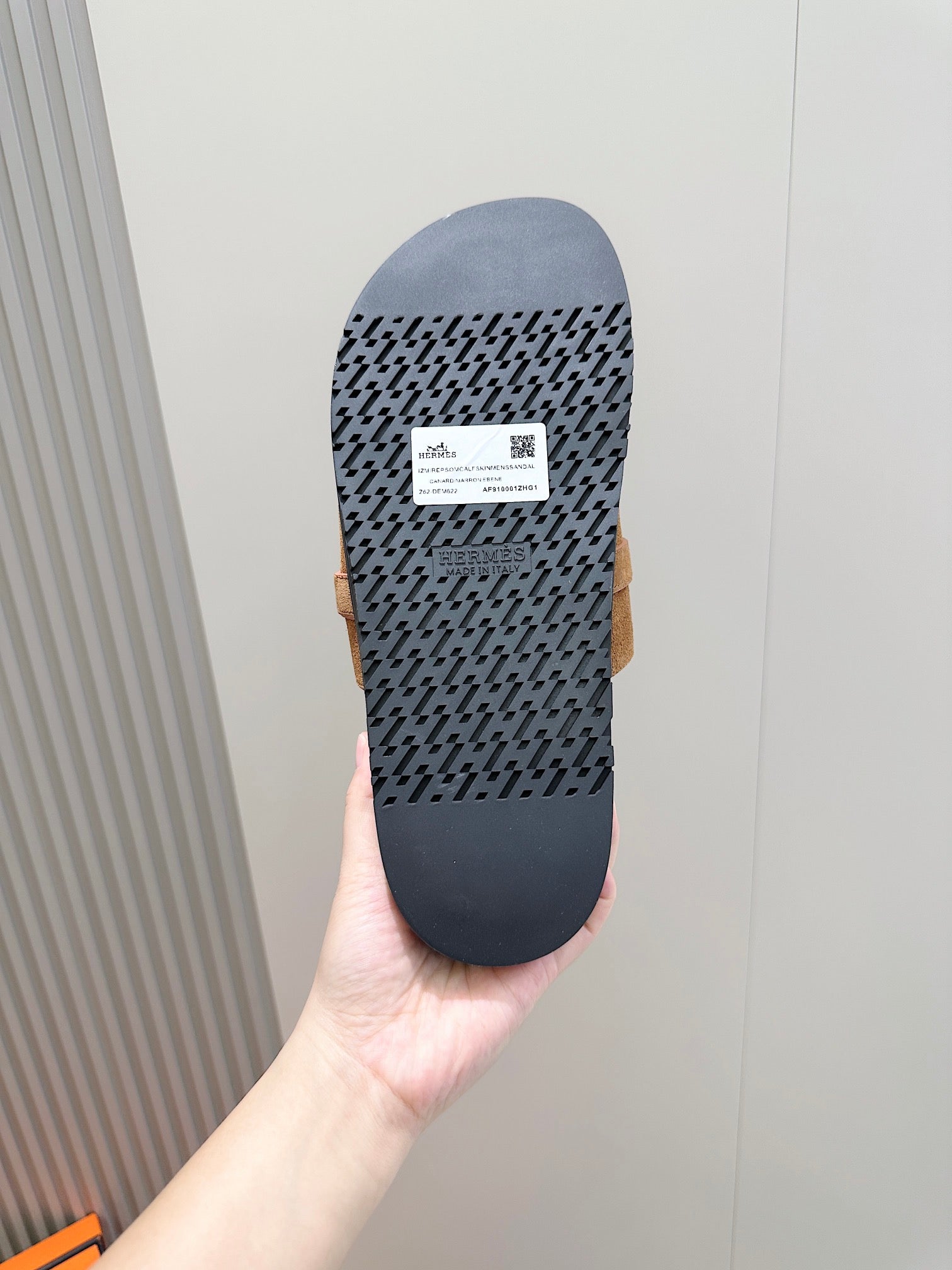 HM Men's Jackson Slide Black Epsom Calfskin 547711