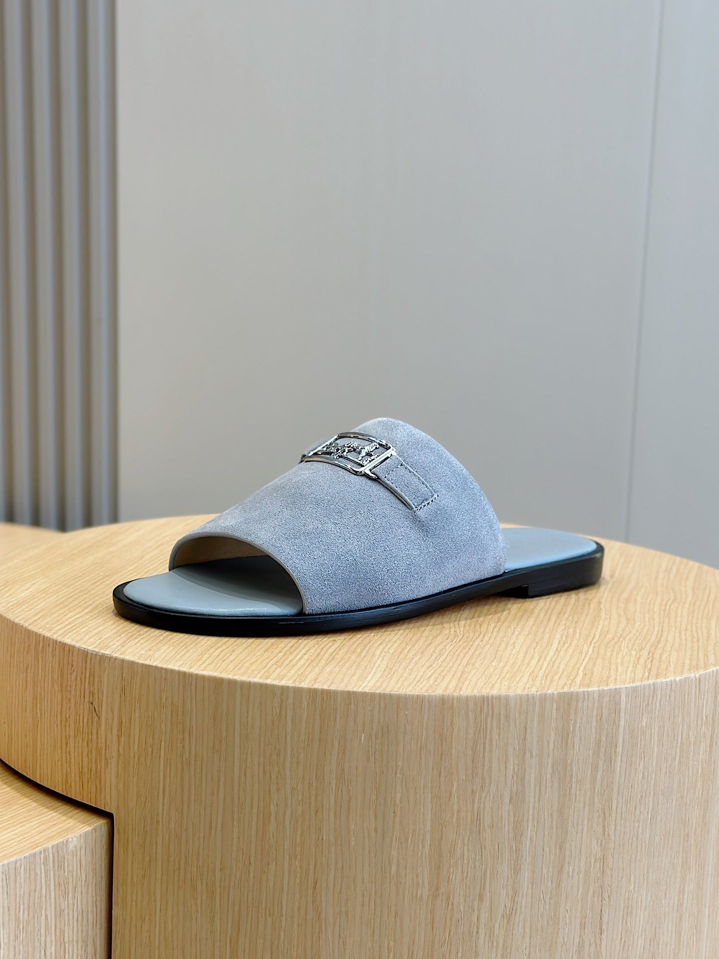 HM Men's Tenor Slide Blue Suede 547658