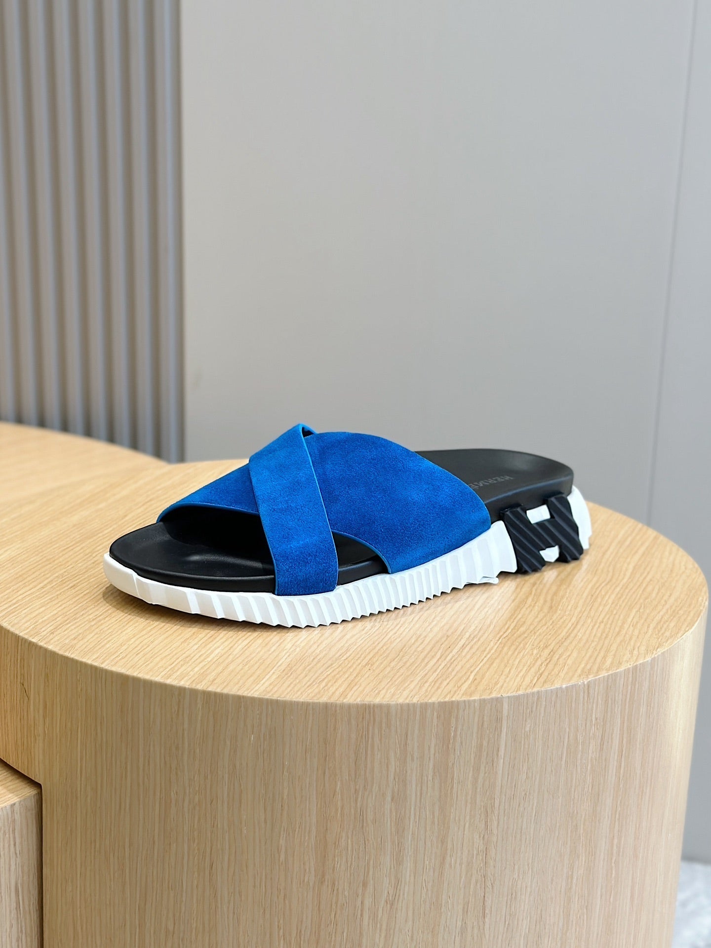 HM Men's Infra Slide Blue Suede 547632