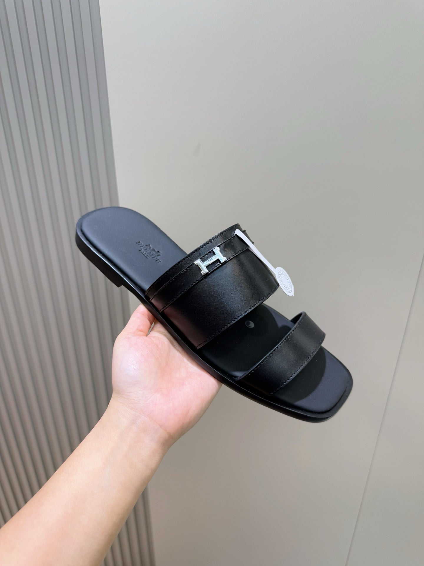 HM Men's Black Calfskin 599973