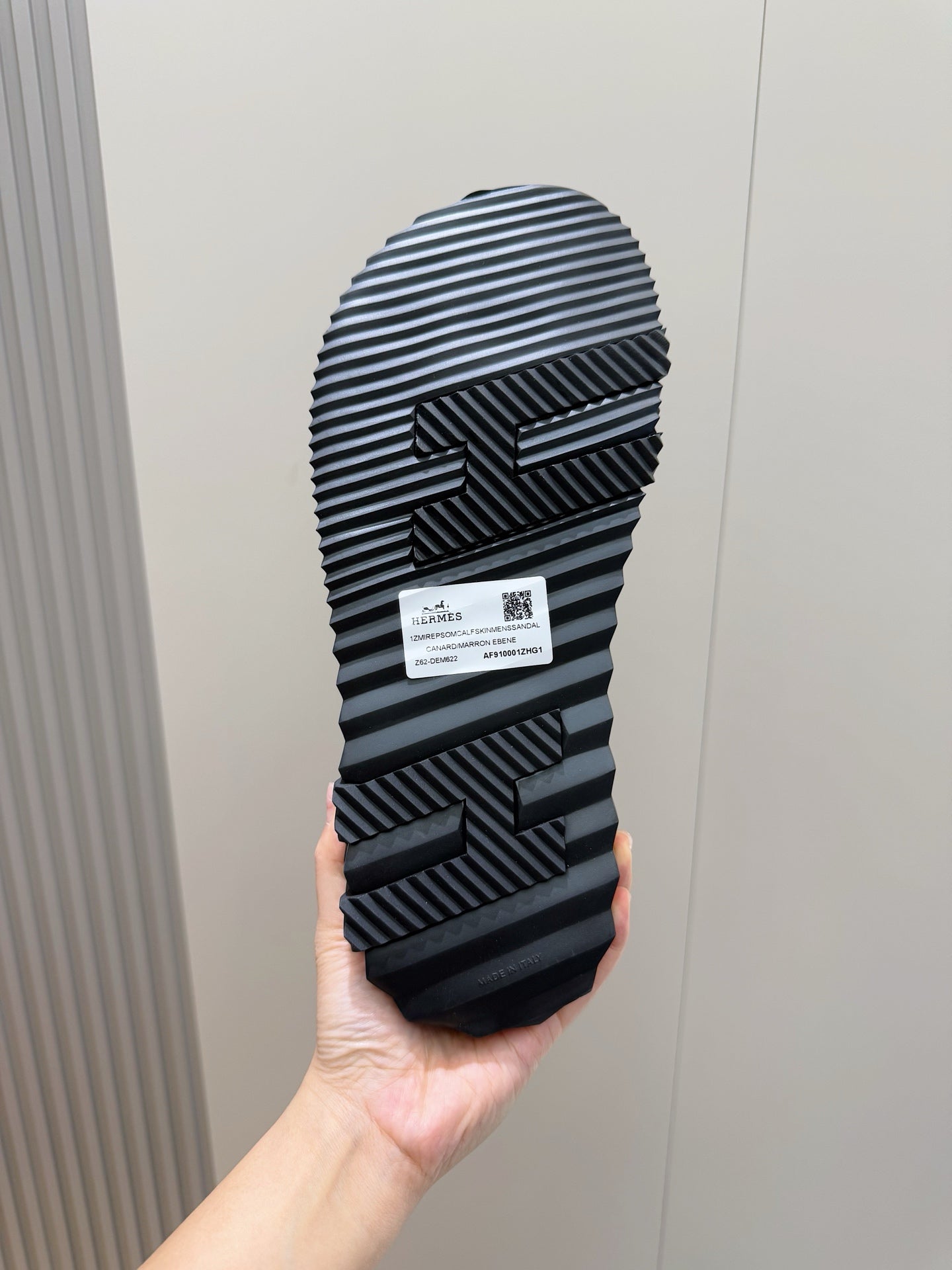 HM Men's Infra Slide Black Cowhide 599992