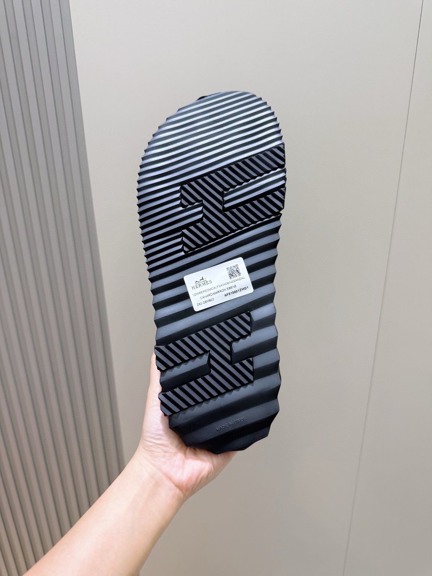 HM Men's Junior Sandal Black Calfskin 643234