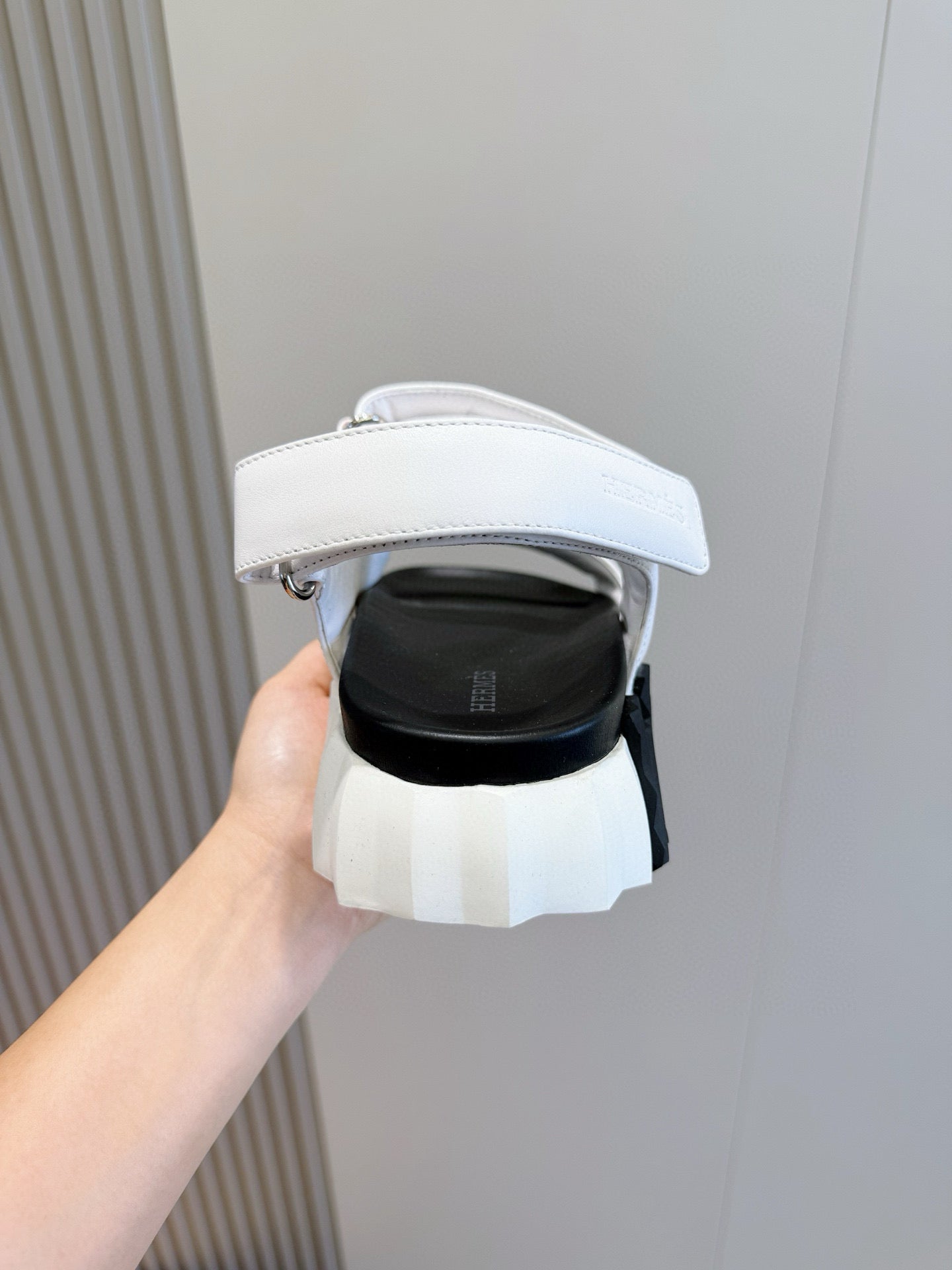 HM Men's Junior Sandal White Calfskin 643239