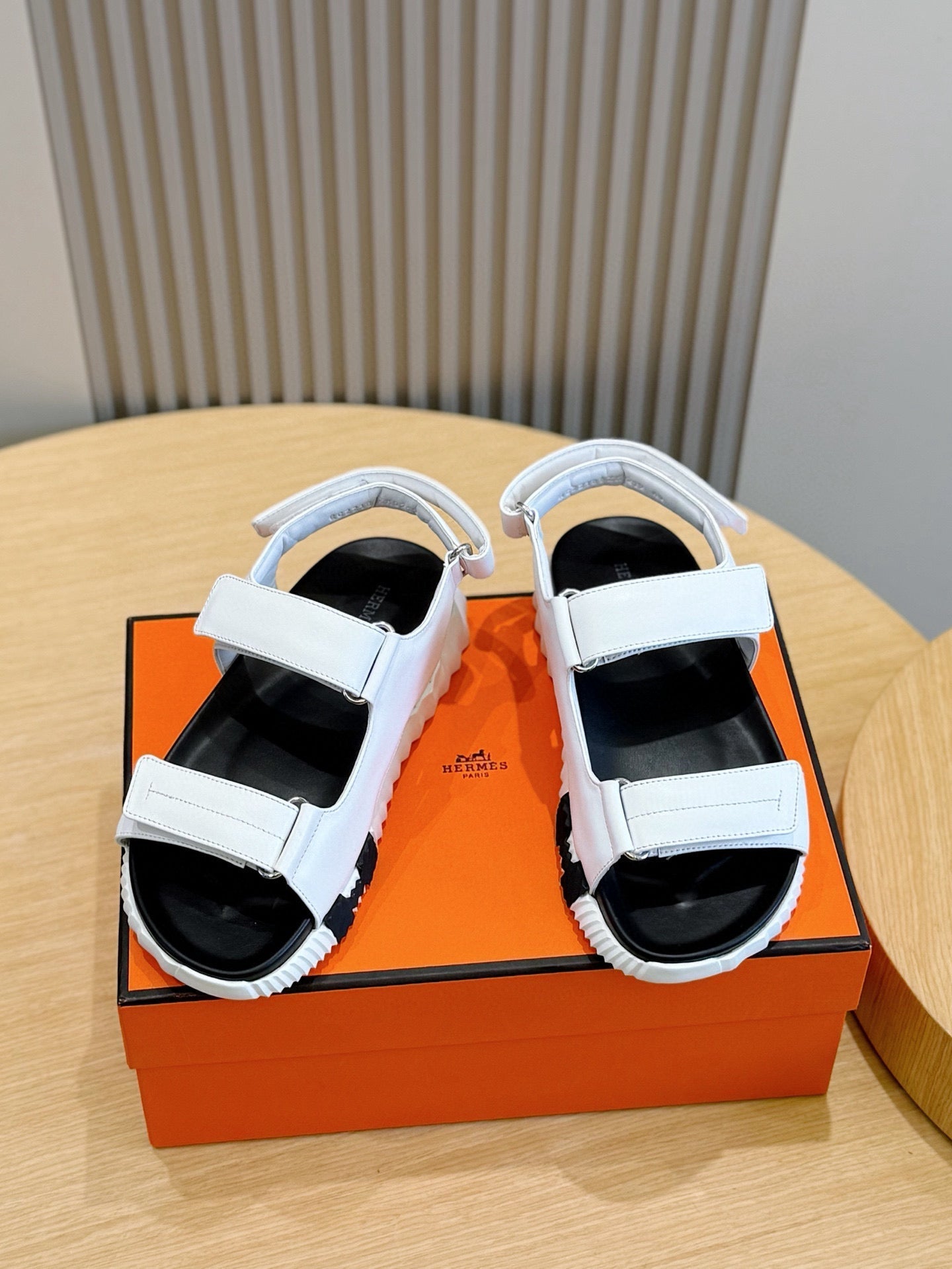 HM Men's Junior Sandal White Calfskin 643239