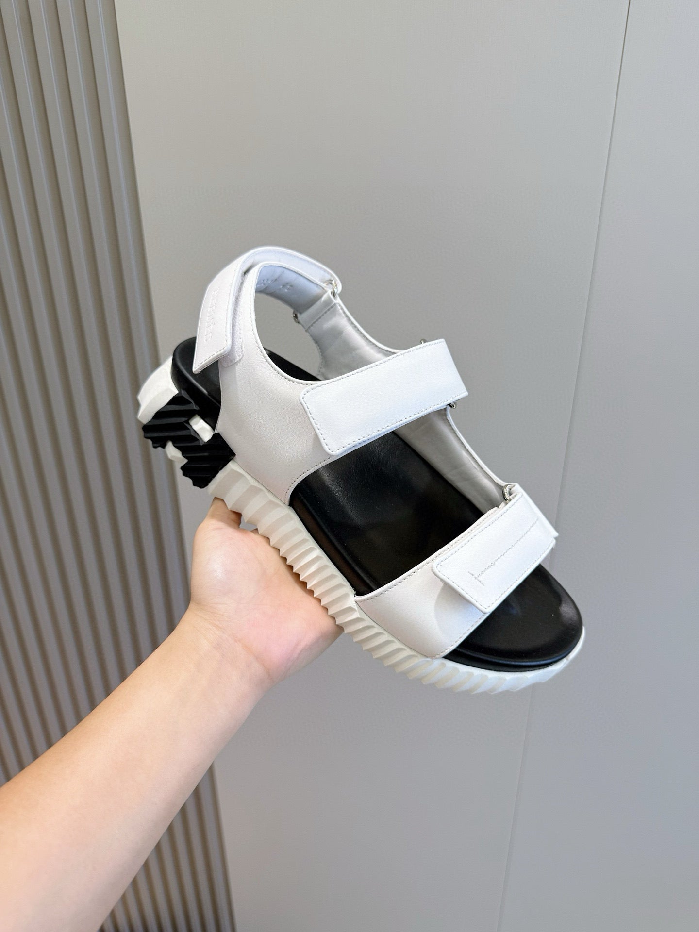 HM Men's Junior Sandal White Calfskin 643239