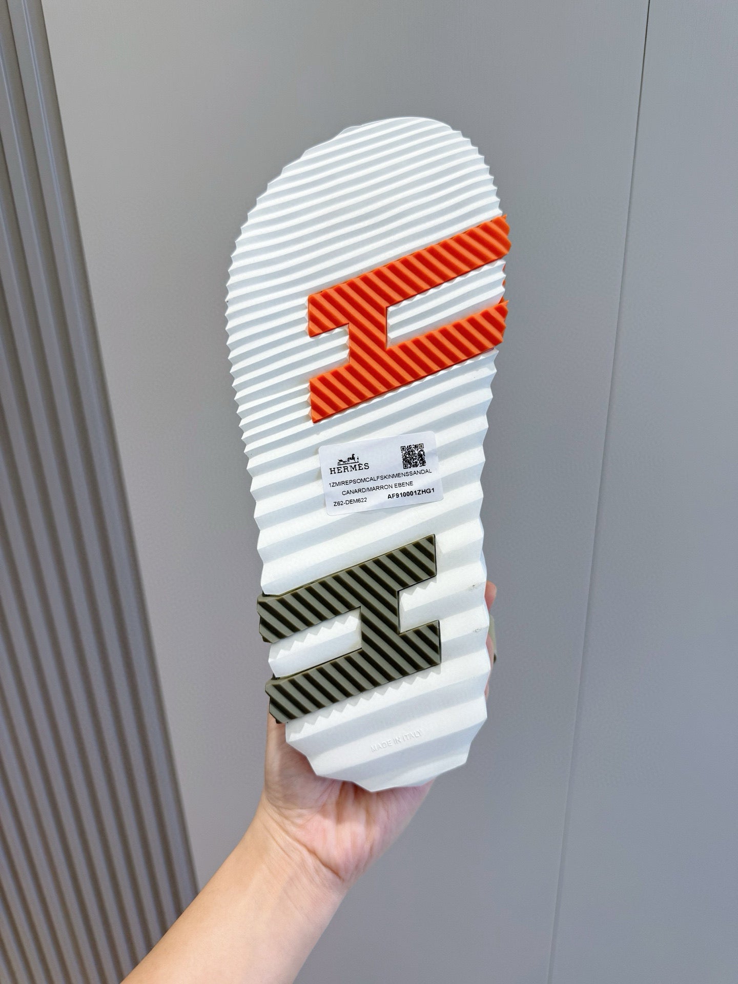 HM Men's Junior Sandal Olive Green Calfskin 643240