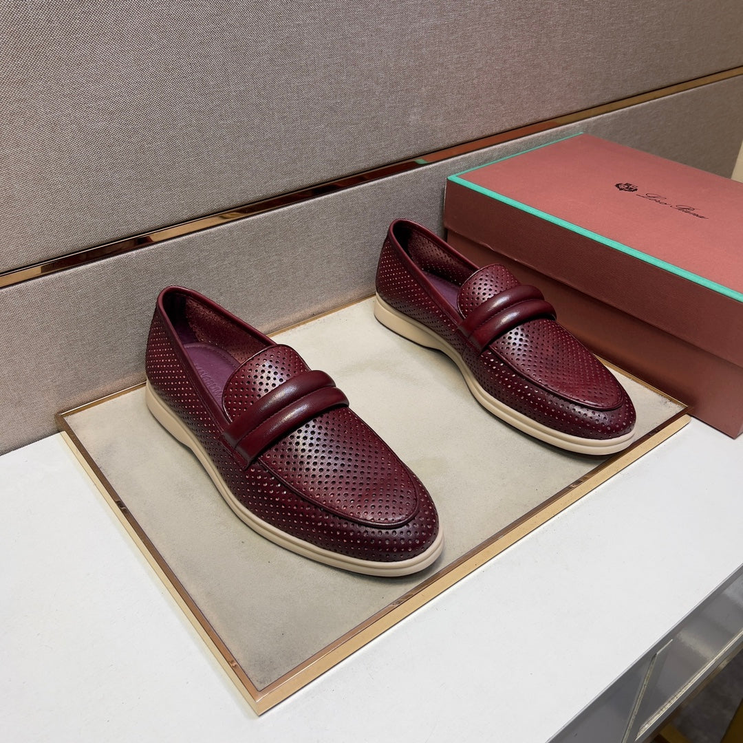 LP PERFORATED LOAFERS JAM CALFSKIN