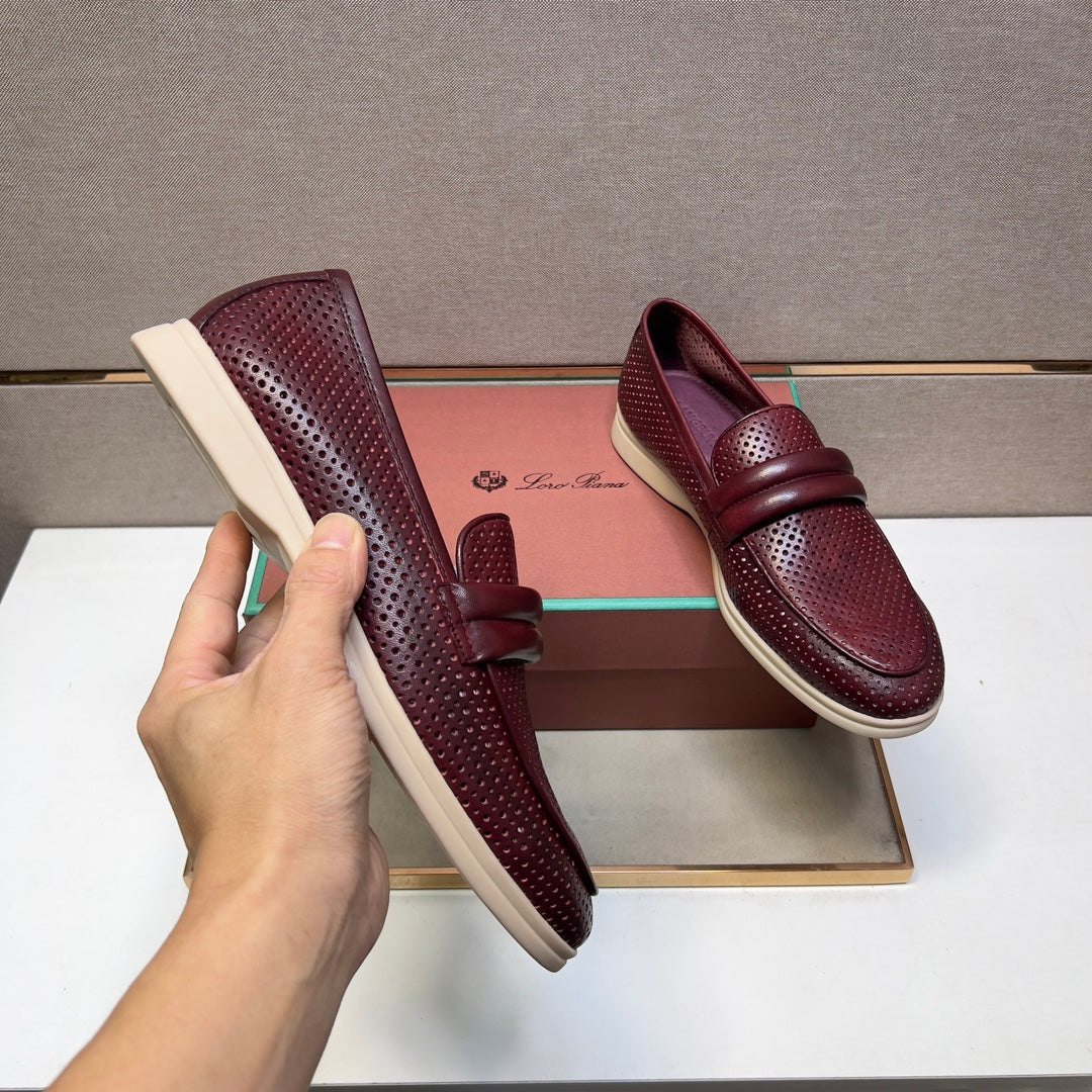 LP PERFORATED LOAFERS JAM CALFSKIN