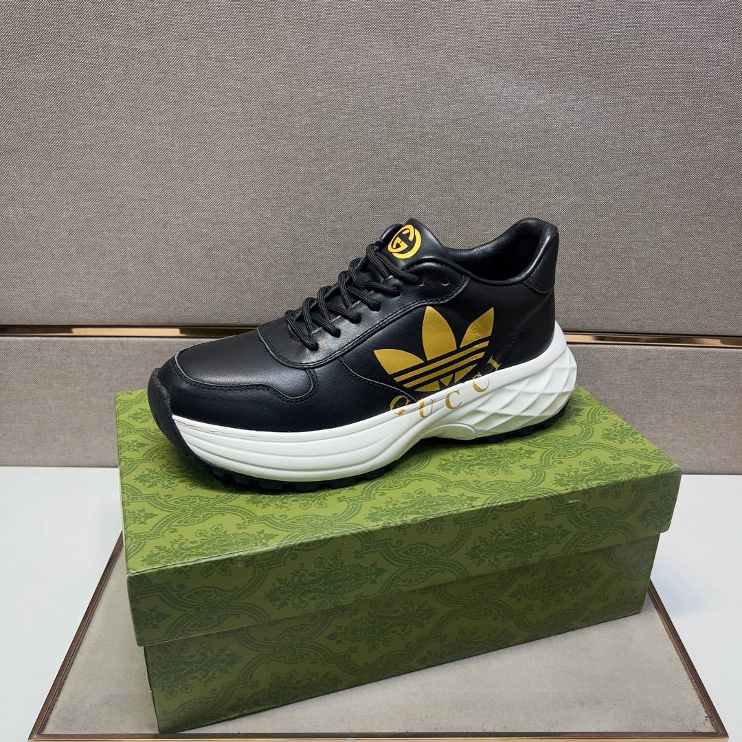 GG Men's 25 Sneaker Black Sheepskin 524267