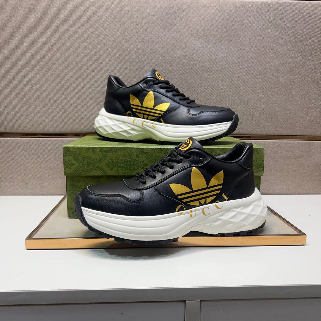 GG Men's 25 Sneaker Black Sheepskin 524267