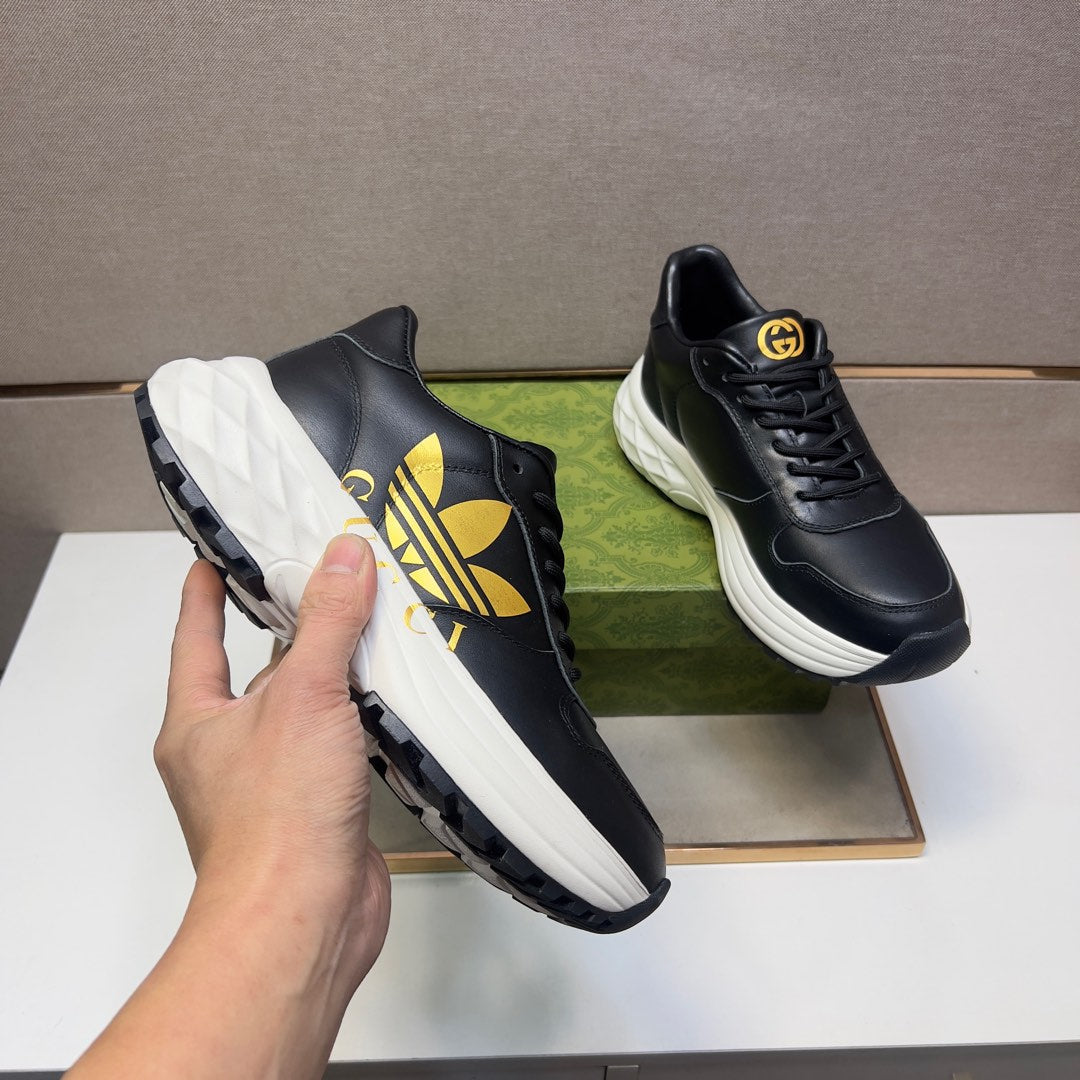 GG Men's 25 Sneaker Black Sheepskin 524267