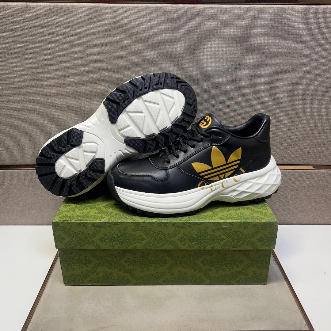 GG Men's 25 Sneaker Black Sheepskin 524267